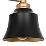 5_Aphrocallistes 22 3/4"W Black and Gold 3-Light Bath Light more views