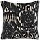 Apia Onyx 22" Square Decorative Pillow