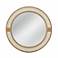 Apolline Natural White 44" Oversized Round Wall Mirror