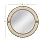 2_Apolline Natural White 44" Oversized Round Wall Mirror more views