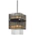 Apollo 10 1/2"W Dark Bronze and Polished Chrome Mini Pendant