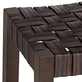Image5 of Apollo 25 1/2" Brown Leather Counter Stools Set of 2 more views