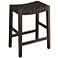 Apollo 25 1/2" High Brown Leather Counter Stool