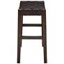 Apollo 25 1/2" High Brown Leather Counter Stool in scene