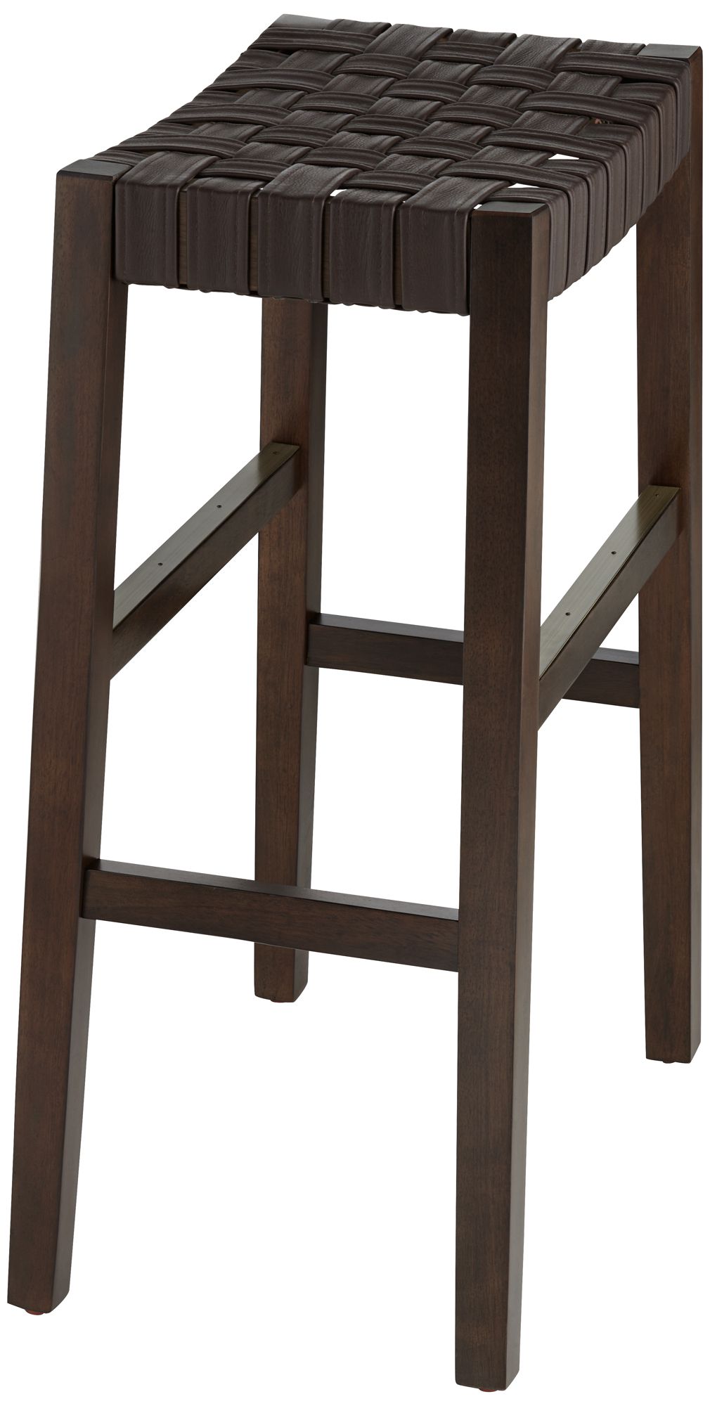 Apollo 30 1/2" Brown Leather Bar Stools Set of 2