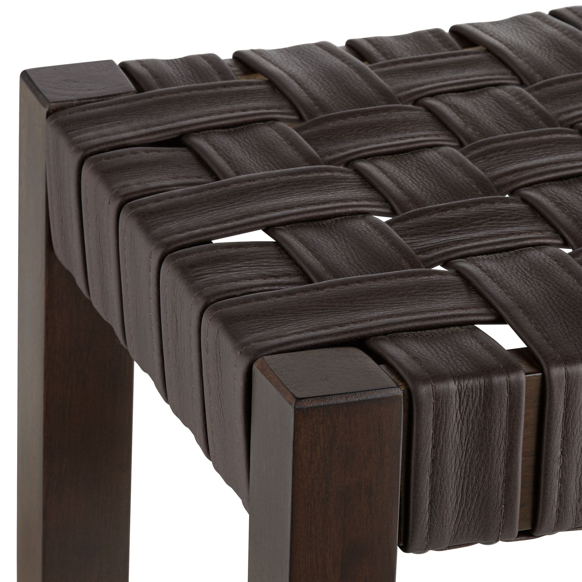 Image 4 Apollo 30 1/2" Brown Leather Bar Stools Set of 2 more views