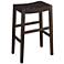 Apollo 30 1/2" High Brown Leather Barstool