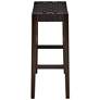Apollo 30 1/2" High Brown Leather Barstool in scene