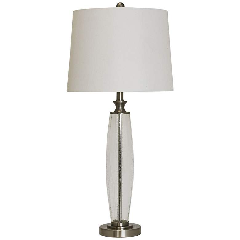 Image 1 Apollo Clear Glass Contemporary Table Lamp