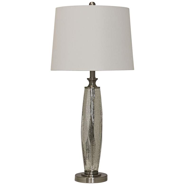 Image 2 Apollo Northbay 32 inch Modern Luxe Chrome and Mercury Glass Table Lamp