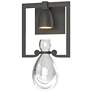 Apothecary 14.1" High Natural Iron Sconce With Clear Glass Shade