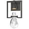 Apothecary 14.1" High Natural Iron Sconce With Clear Glass Shade