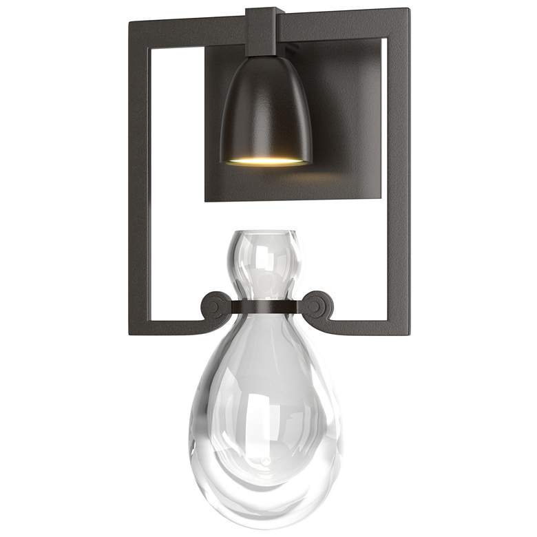 Image 1 Apothecary 14.1" High Oil Rubbed Bronze Sconce With Clear Glass Shade