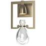 Apothecary 14.1" High Soft Gold Sconce With Clear Glass Shade