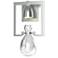 Apothecary 14.1" High Vintage Platinum Sconce With Clear Glass Shade