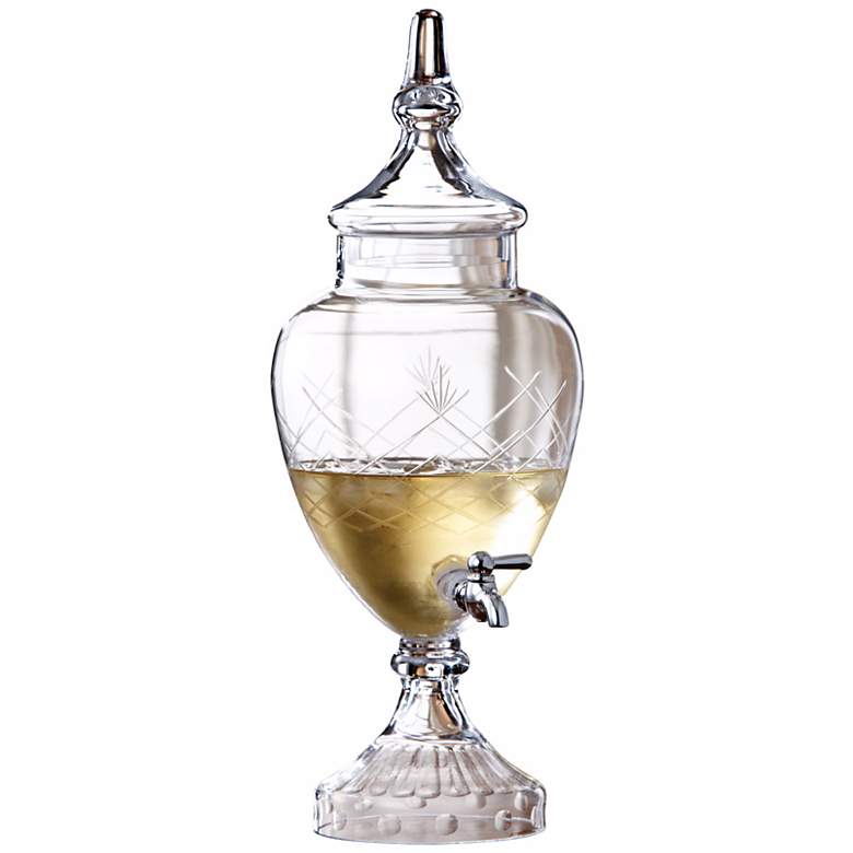 Image 1 Apothecary 19 inch High Decorative Glass Beverage Dispenser