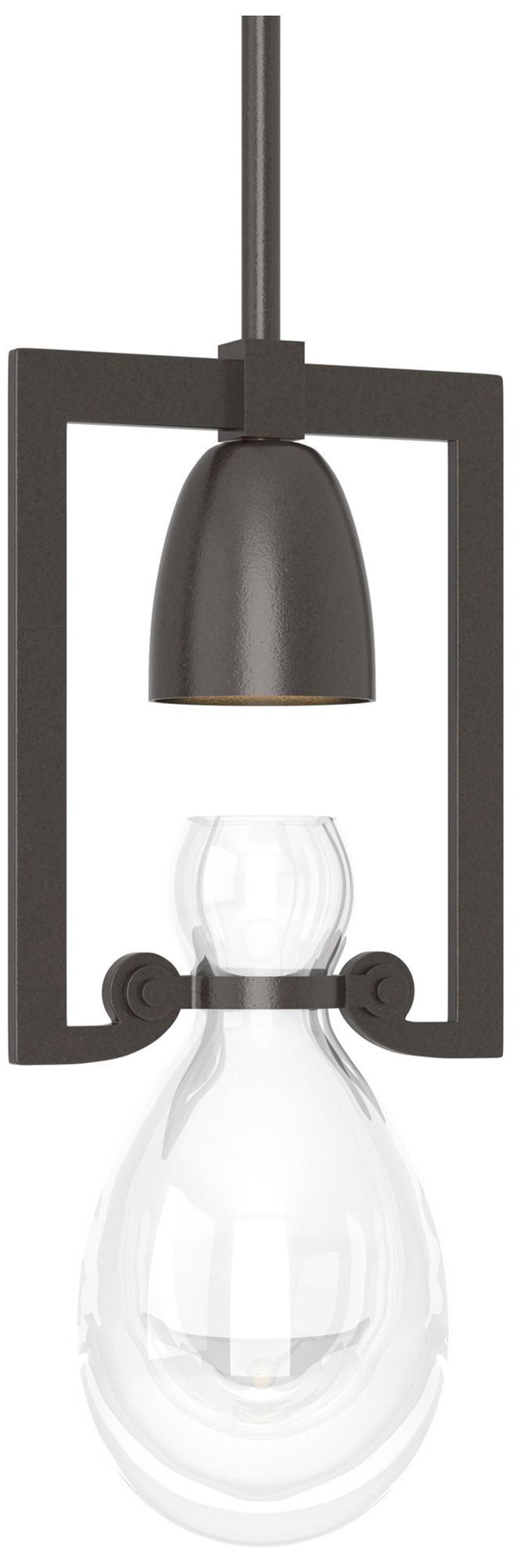 Apothecary 6" Wide Oil Rubbed Bronze Mini Pendant w/ Clear Glass