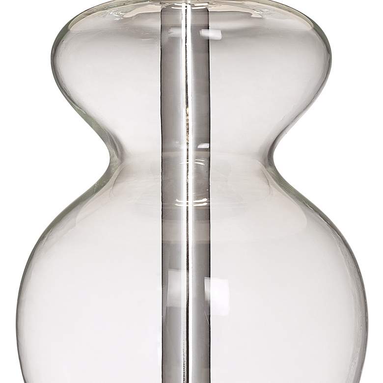 Image 4 Apothecary Clear Glass Table Lamp with Translucent Shade more views