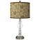 Apothecary Clear Glass Table Lamp with Woodland Giclee Shade