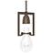 Apothecary Mini Pendant - Bronze Finish - Clear Glass