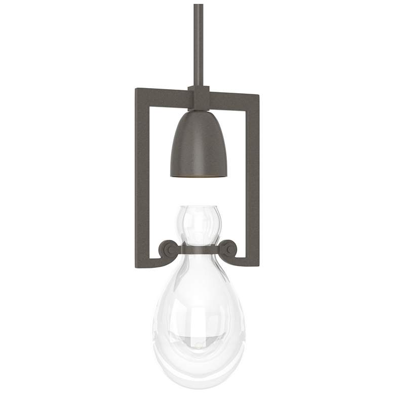 Image 1 Apothecary Mini Pendant - Dark Smoke Finish - Clear Glass