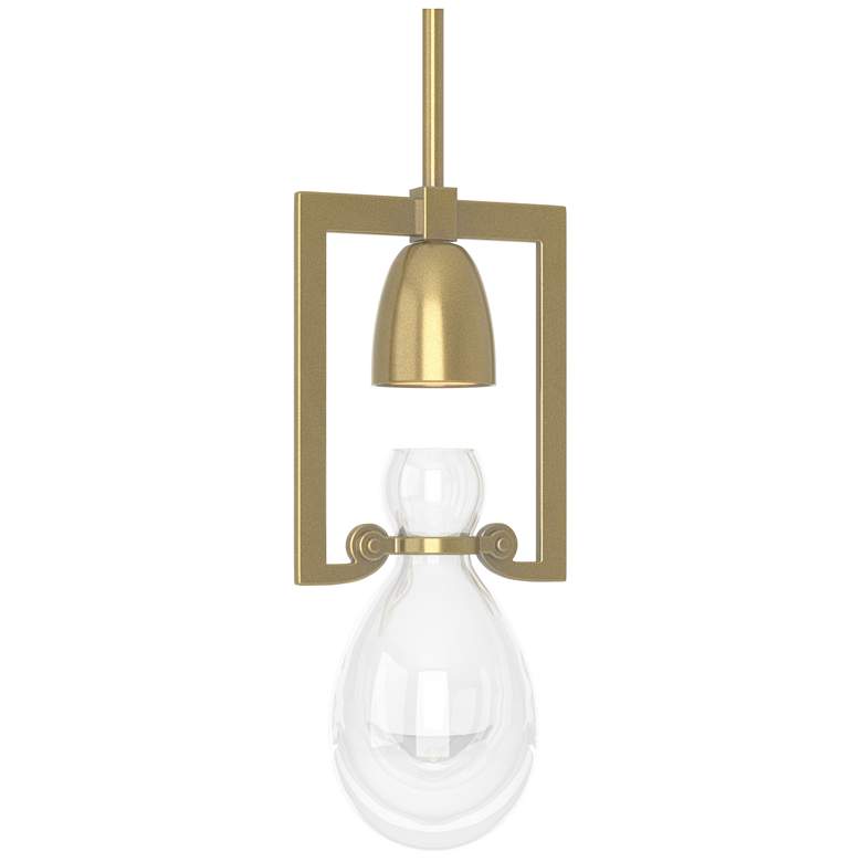 Image 1 Apothecary Mini Pendant - Modern Brass Finish - Clear Glass