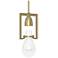 Apothecary Mini Pendant - Modern Brass Finish - Clear Glass