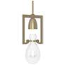 Apothecary Mini Pendant - Soft Gold Finish - Clear Glass