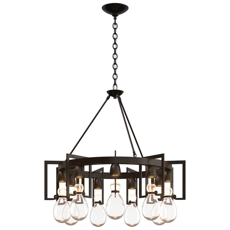 Image 1 Apothecary Oil Rubbed Bronze Circular Chandelier With Clear Glass