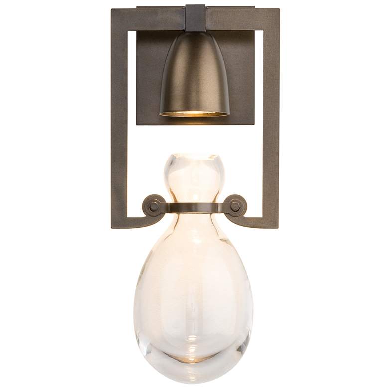 Image 1 Apothecary Sconce - Dark Smoke Finish - Clear Glass