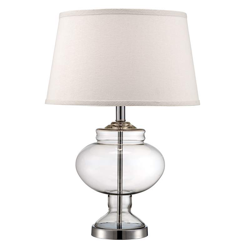Image 1 Apothecary Urn 24" High Clear Glass Table Lamp
