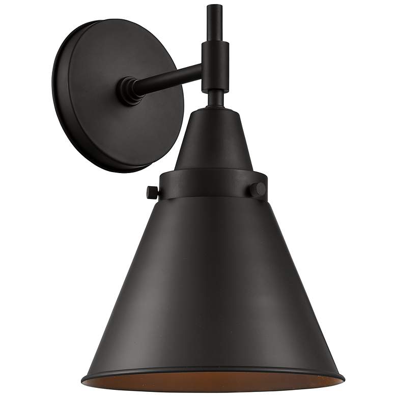 Image 1 Appalachian 11 1/2" High Matte Black LED Wall Sconce