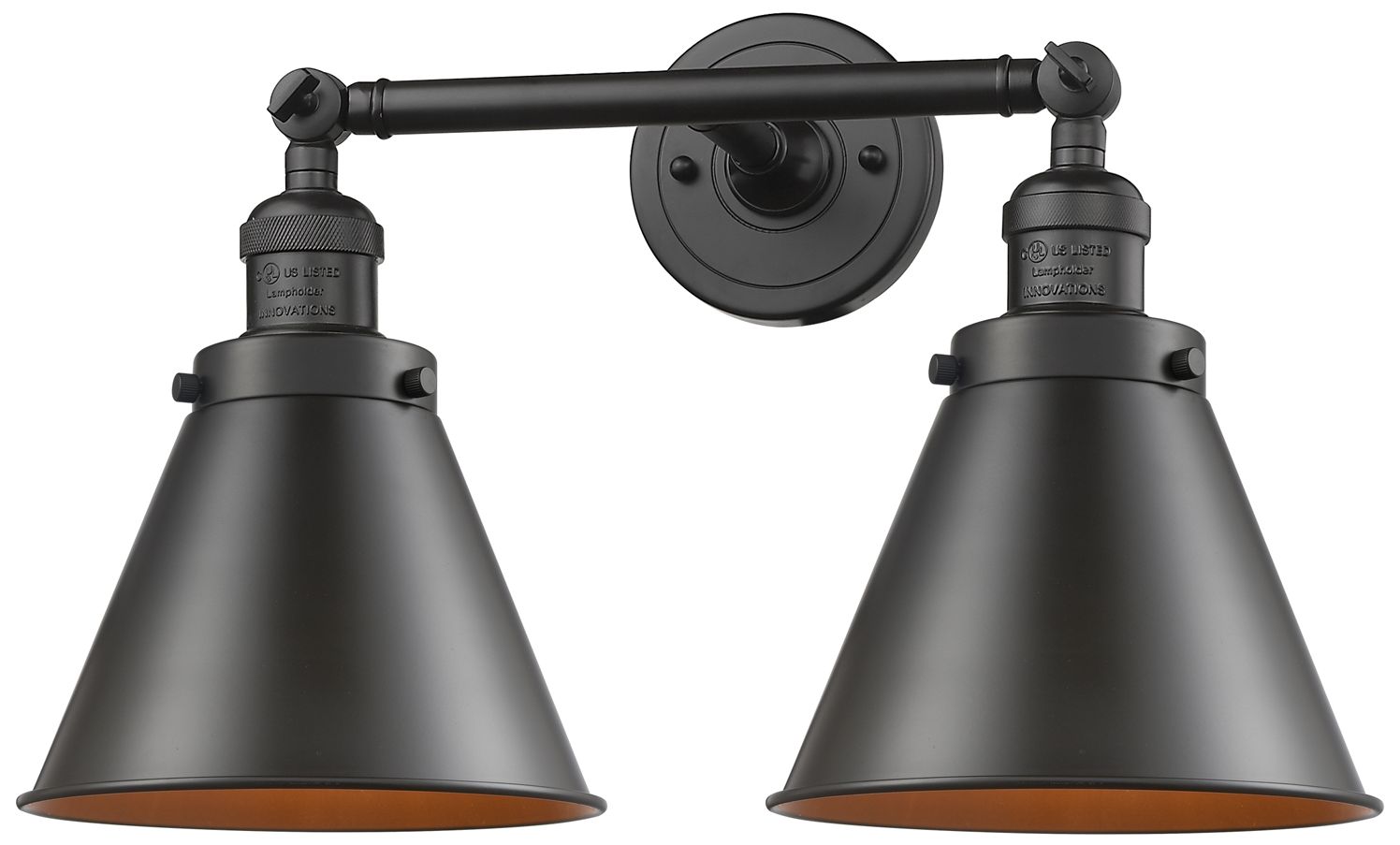 Appalachian 12" High Oil-Rubbed Bronze 2-Light Wall Sconce