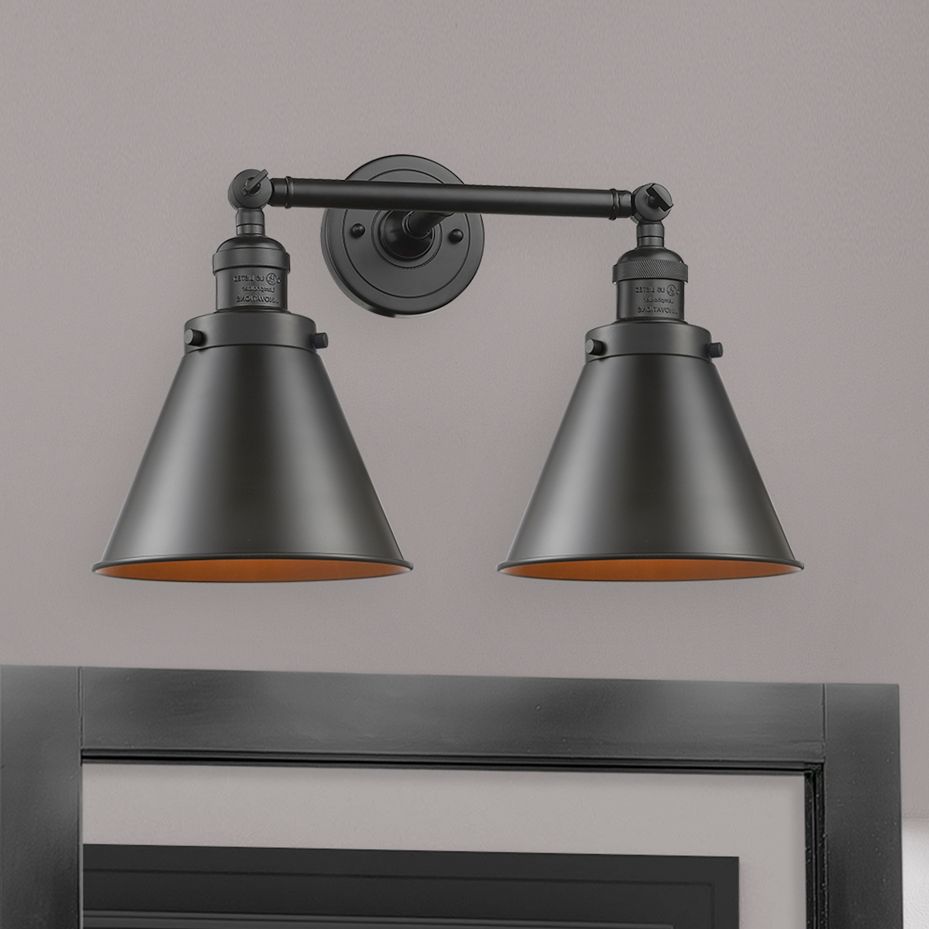 Appalachian 12" High Oil-Rubbed Bronze 2-Light Wall Sconce