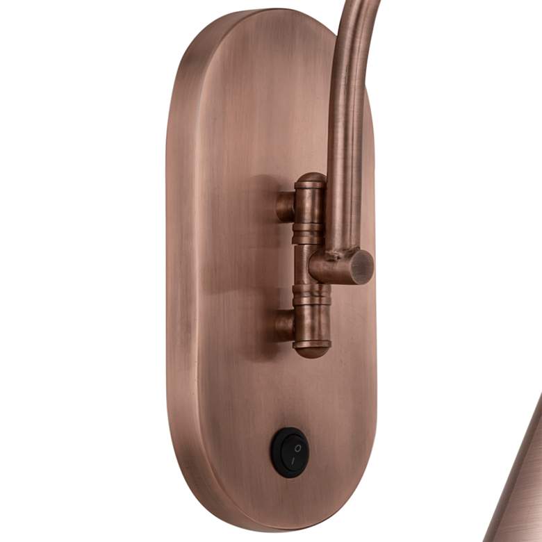 Image 3 Appalachian 13" High Antique Copper Metal Wall Sconce more views