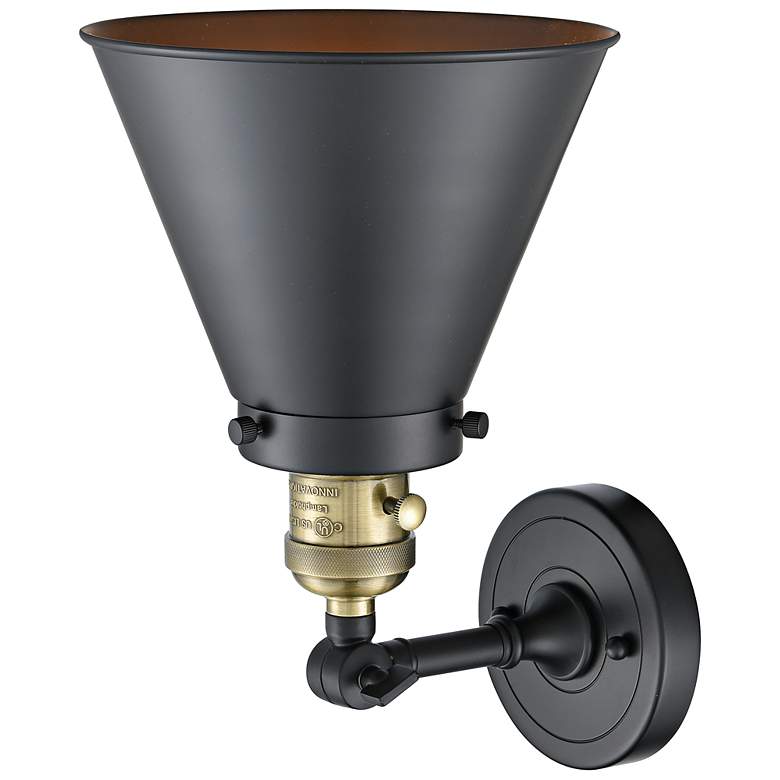 Image 3 Appalachian 13" High Black Antique Brass LED Wall Sconce more views