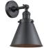 Appalachian 13" High Matte Black Adjustable Wall Sconce