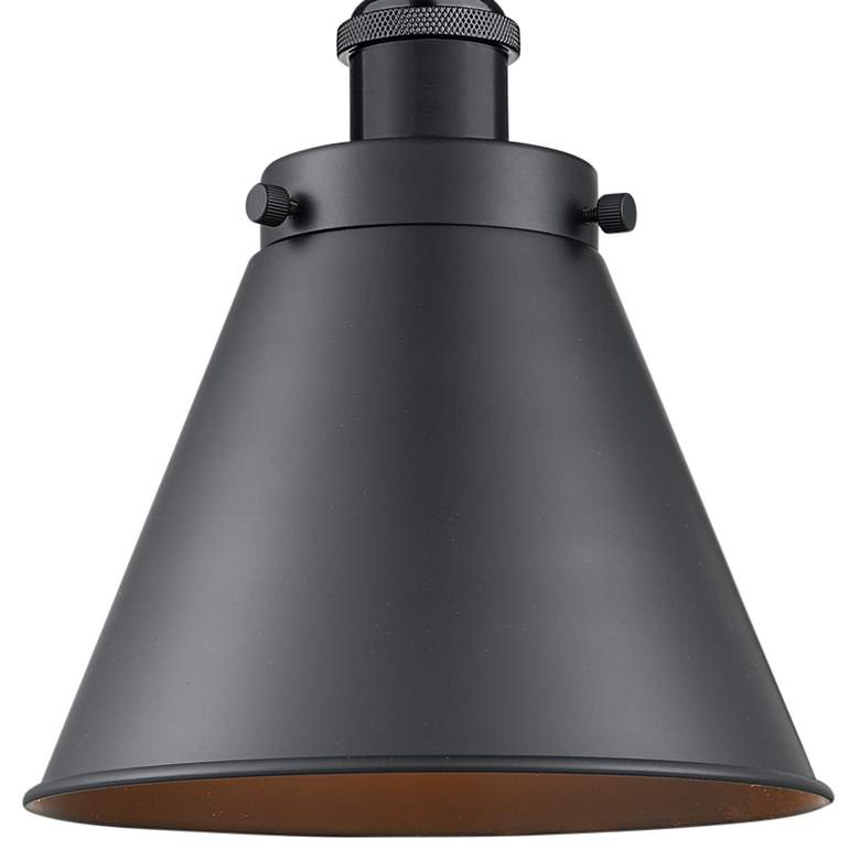 Image 2 Appalachian 13" High Matte Black Metal Wall Sconce more views