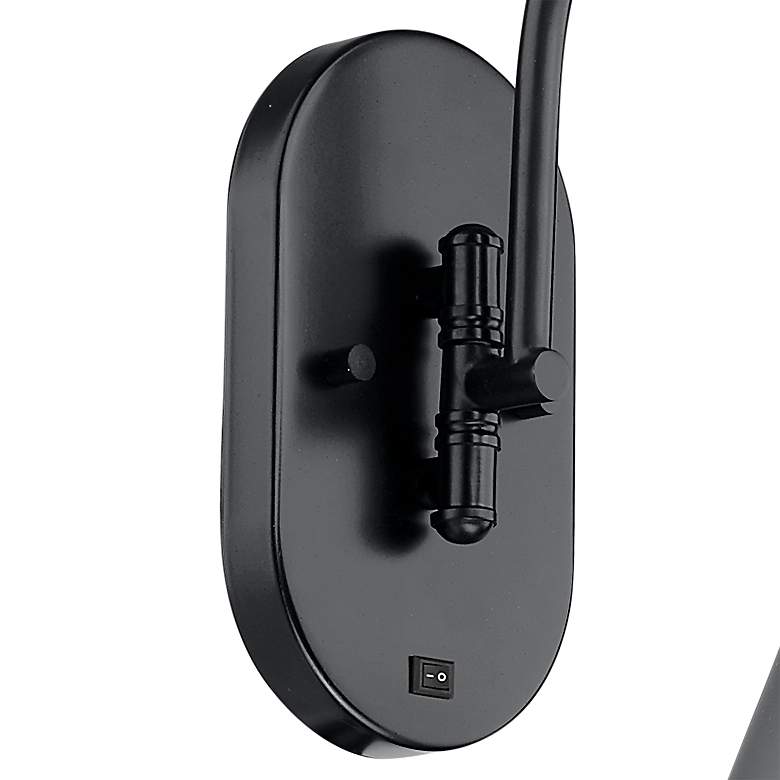 Image 3 Appalachian 13" High Matte Black Metal Wall Sconce more views