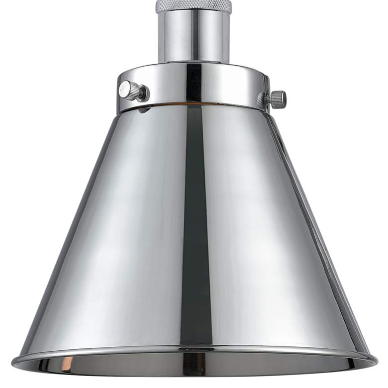 Image 2 Appalachian 13" High Polished Chrome Metal Wall Sconce more views
