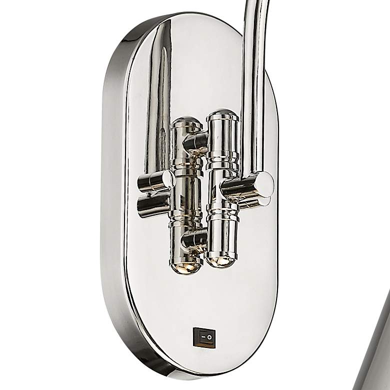 Image 3 Appalachian 13" High Polished Nickel Metal Wall Sconce more views