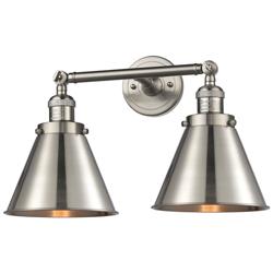 Appalachian 18" 2-Light Brushed Satin Nickel Tiltable Bath Light
