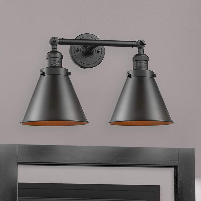 Image 1 Appalachian 18" 2-Light Oil Rubbed Bronze Tiltable Bath Light