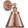 Appalachian 2" High Antique Copper Sconce With Antique Copper Shade