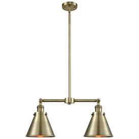 Appalachian 23" 2-Light Antique Brass Island Light Appalachian 23" 2-Light Antique Brass Island Light