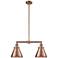 Appalachian 23" 2-Light Antique Copper Island Light