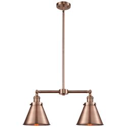 Appalachian 23" 2-Light Antique Copper Island Light