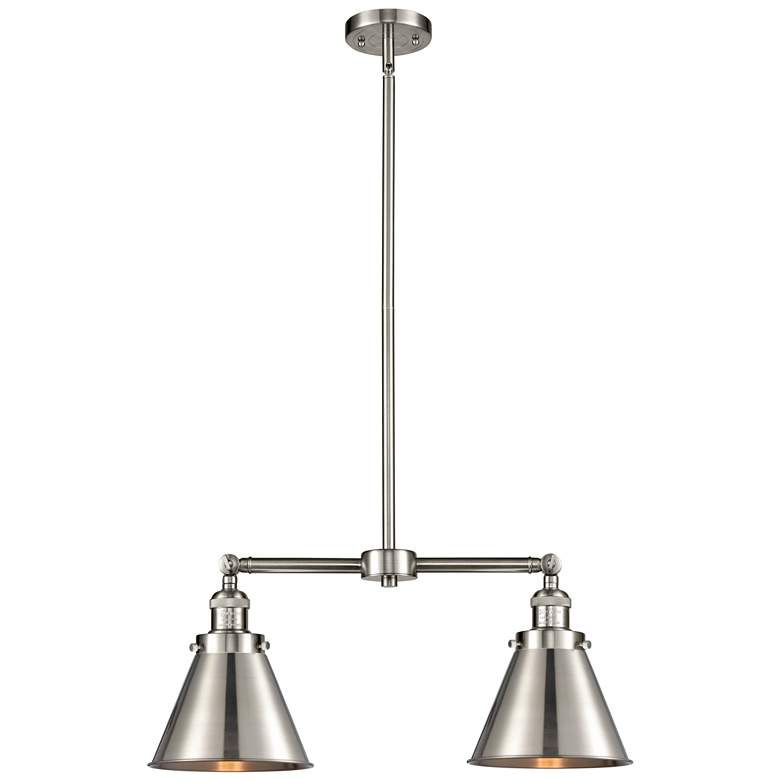 Image 1 Appalachian 23" 2-Light Brushed Satin Nickel Island Light