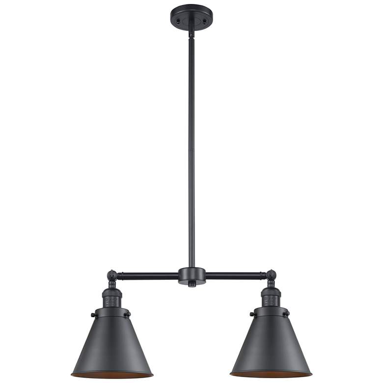 Image 1 Appalachian 23" 2-Light Matte Black Island Light