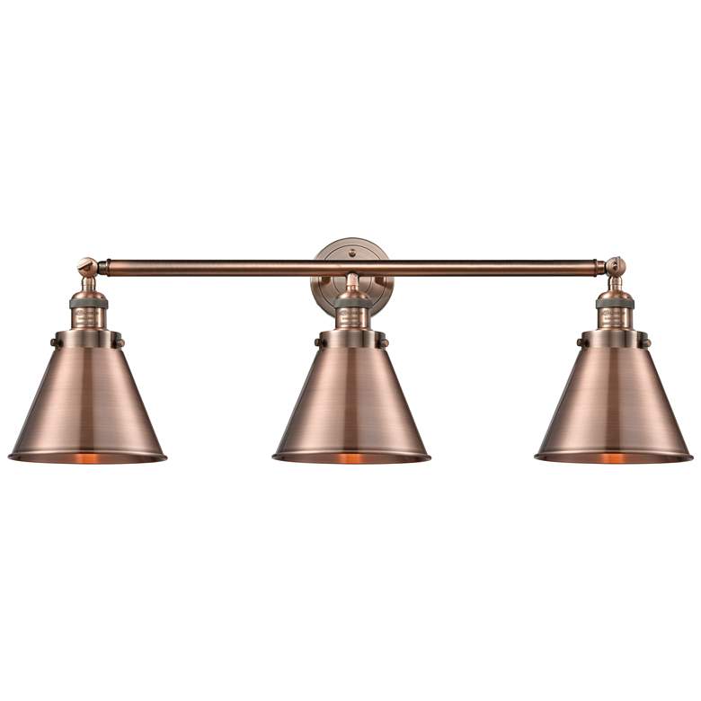 Image 1 Appalachian 32" Wide 3 Light Copper Bath Vanity Light w/ Copper Shade